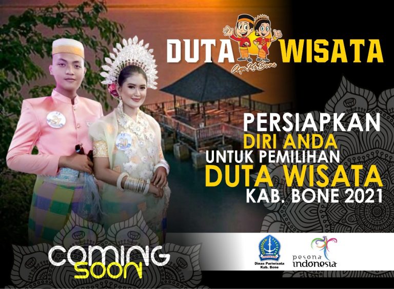 Coming Soon Pemilihan Duta Wisata Kab. Bone 2021