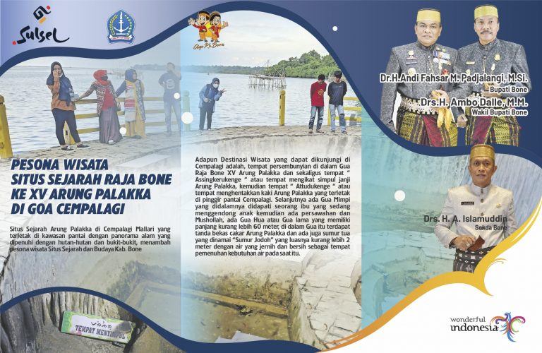 Pesona Wisata Situs Sejarah Raja Bone Ke XV ARUNG PALAKKA di Goa Cempalagi