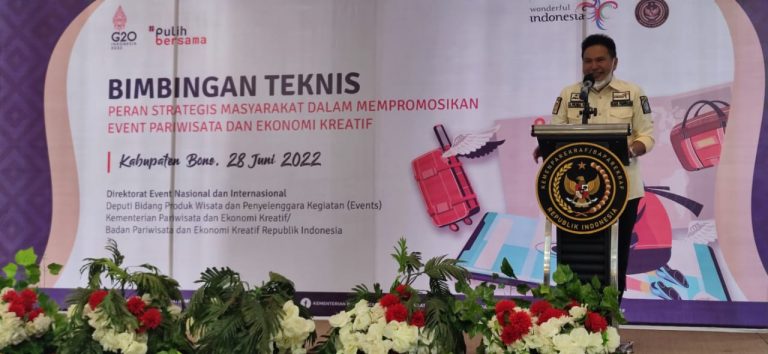 BIMBINGAN TEKNIS Peran Strategis Masyarakat dalam Mempromosikan Even Pariwisata dan Ekonomi Kreatif